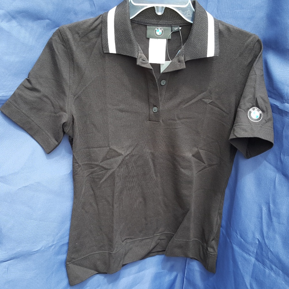 BMW Collared Short Sleeve Pullover Shirt